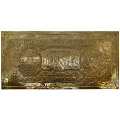 Dollar Sculpture in Gilt Bronze by A. Wargenbrant