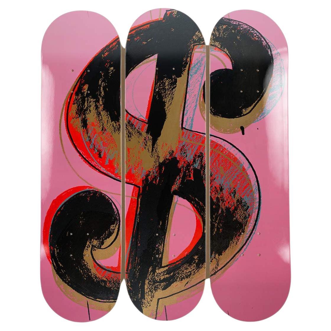 Dollar Sign 'Pink' Skateboard Decks after Andy Warhol