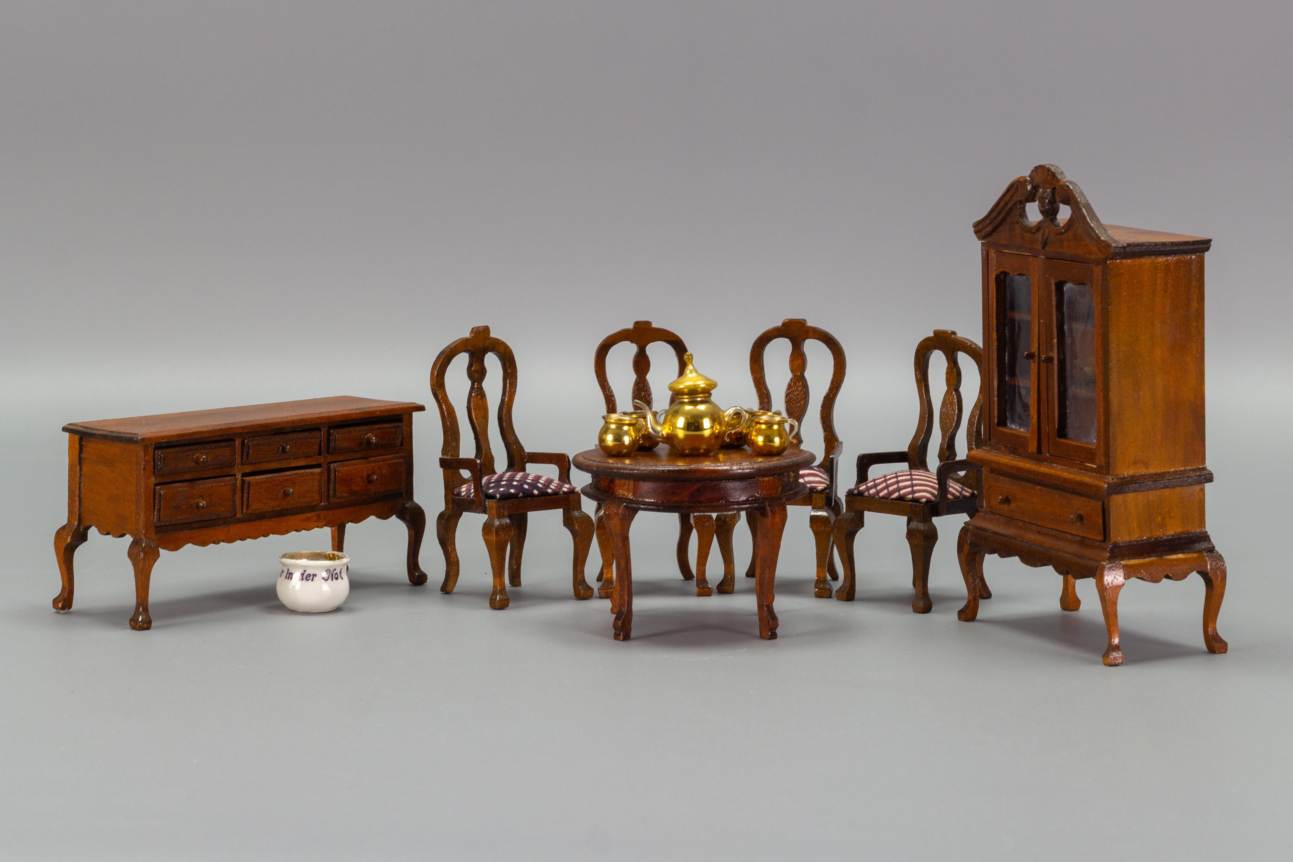 vintage miniature dollhouse furniture