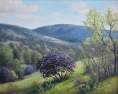 "MOUNTAIN LAUREL HILLS" Texas Hill Country PURPLE BLOOMS