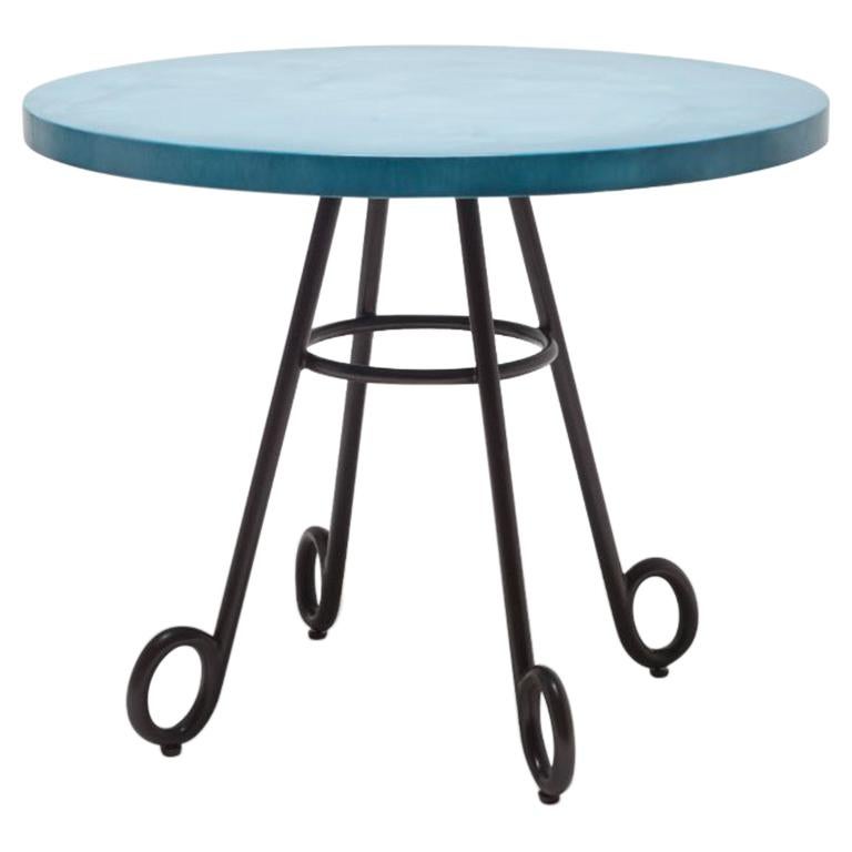 Five Unusual Round Outdoor Bistro Tables For Sale at 1stDibs
