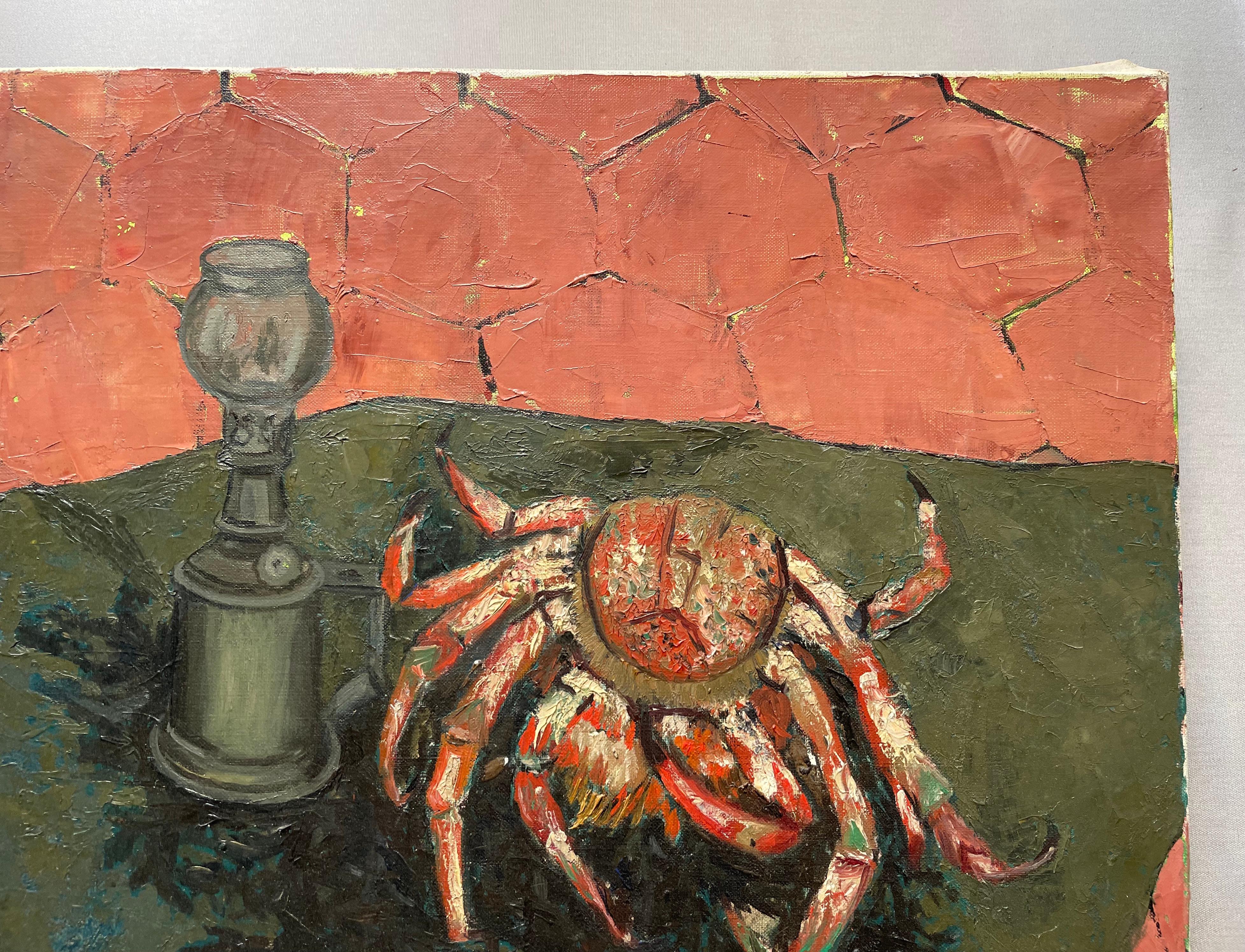 Dolly Davis, Still Life With Shellfish, Oil On Canvas, Large Format For Sale 4