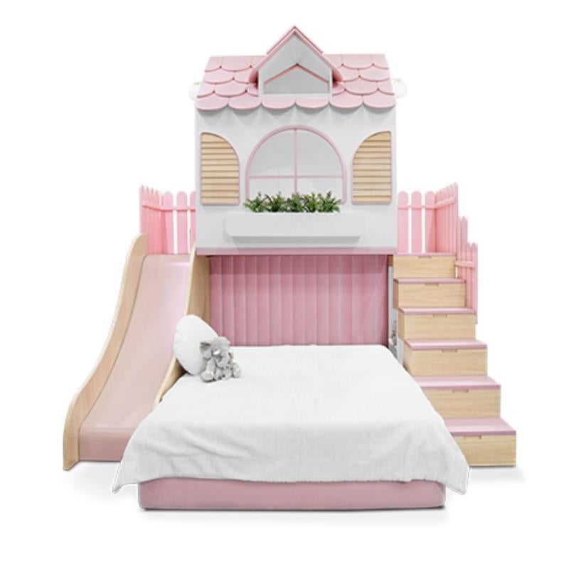 Dolly Playhouse with a bed and gym designed

Dolly Playhouse is a luxury kids' playground specially made to ensure that kids have the ultimate fun in their bedroom. This indoor kids' playground was brought to life with a bit of magic combined with