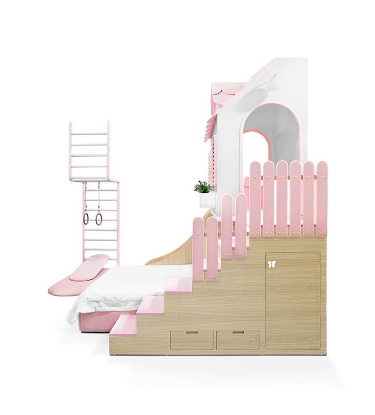 Hand-Crafted Modern Dolly Playhouse Bed by Circu Magical Furniture For Sale