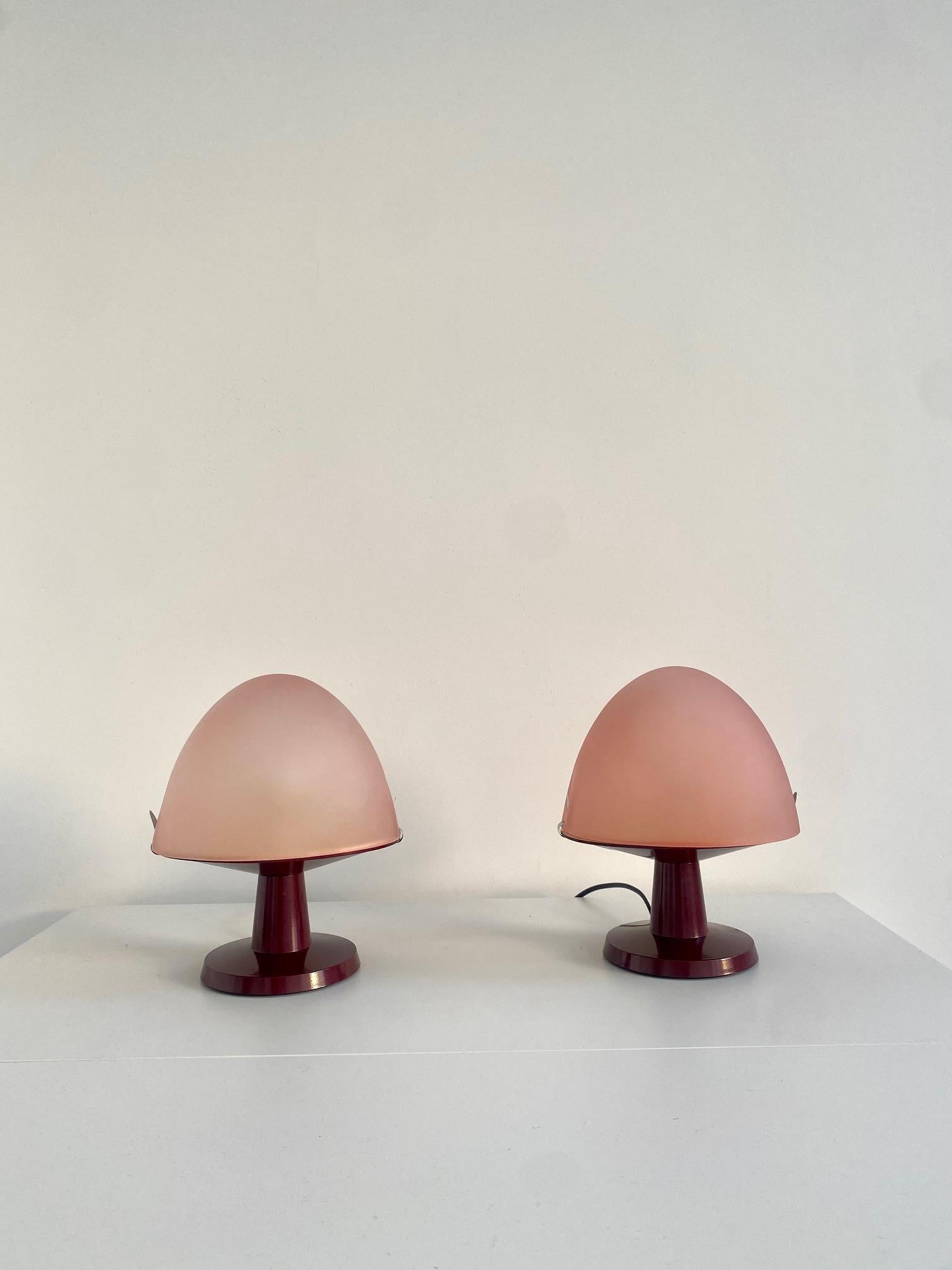 Dolly Lamps by Franco Mirenzi for Valenti Luce, 1970s, Set of 2 In Good Condition For Sale In PARIS, FR