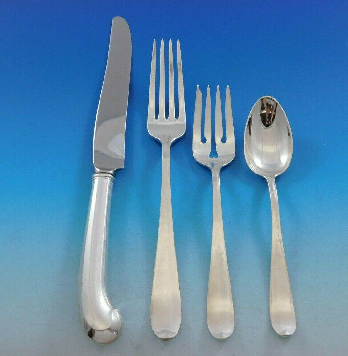 Monumental Dolly Madison by Gorham circa 1929 sterling silver flatware set - 167 pieces. This scarce pattern is timeless and the pistol grip knife handles are fabulous! This set includes:

12 dinner size knives, pistol grip handles, 9 3/4