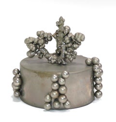 Sculpture abstraite cinétique Dolly Moreno en acier inoxydable