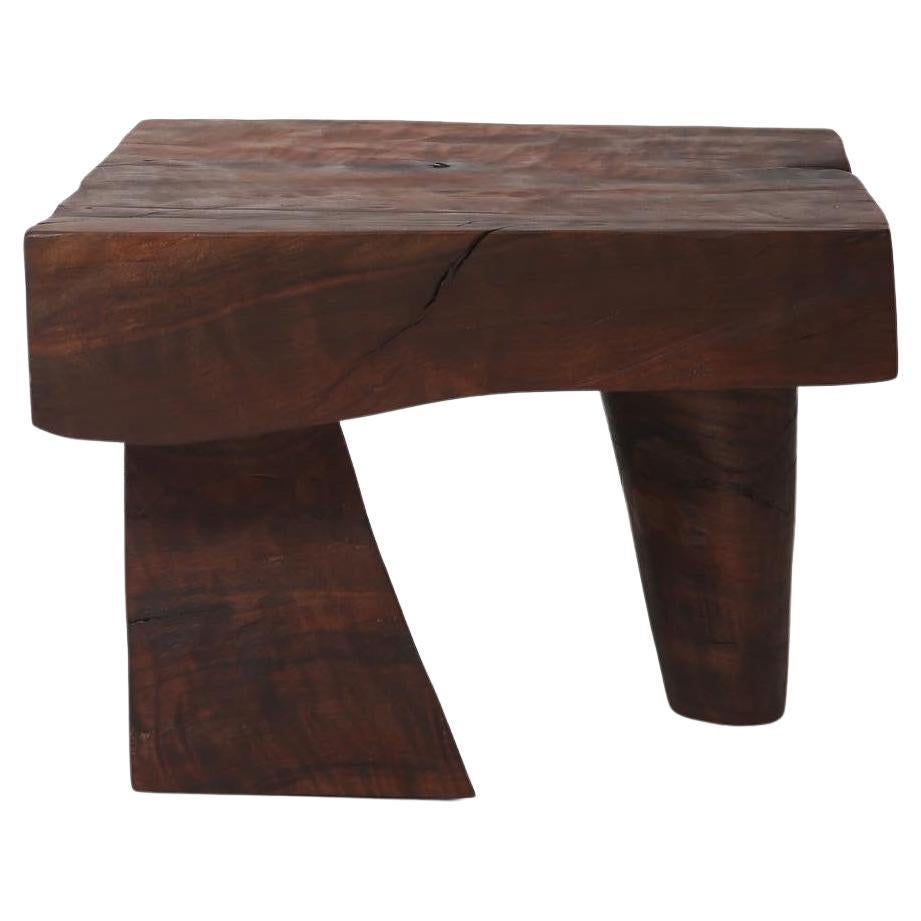 Dolman Carved Wood Sculpture Table by Vince Skelly