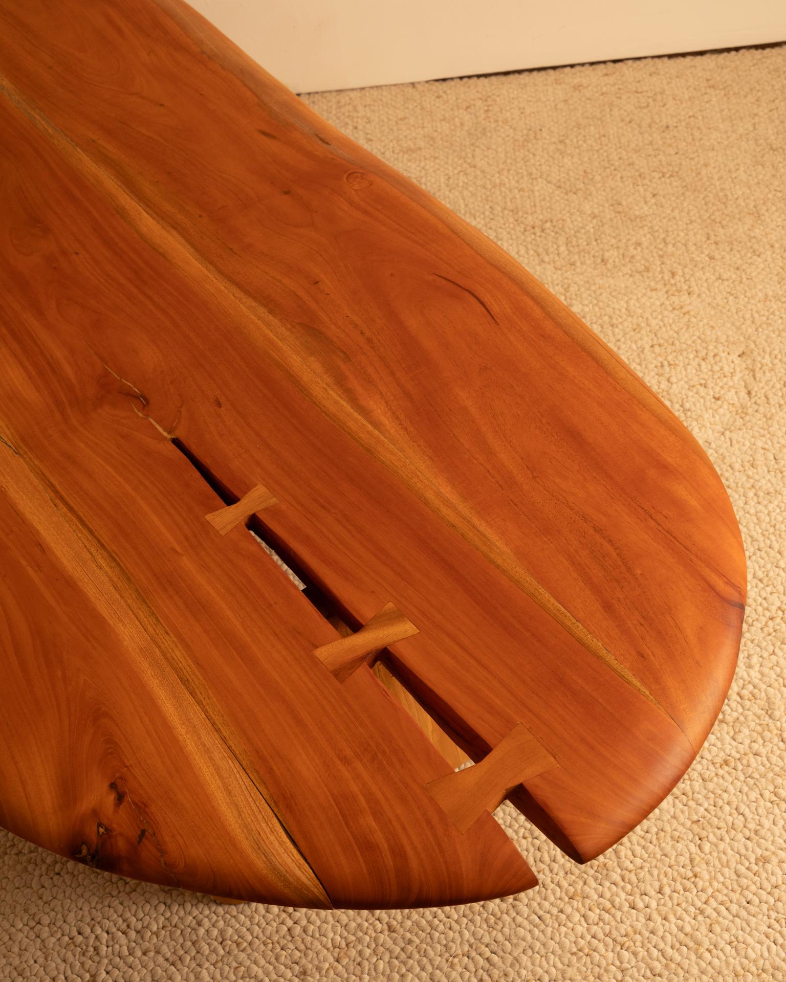 Wood Dolmen coffee table - creation For Sale