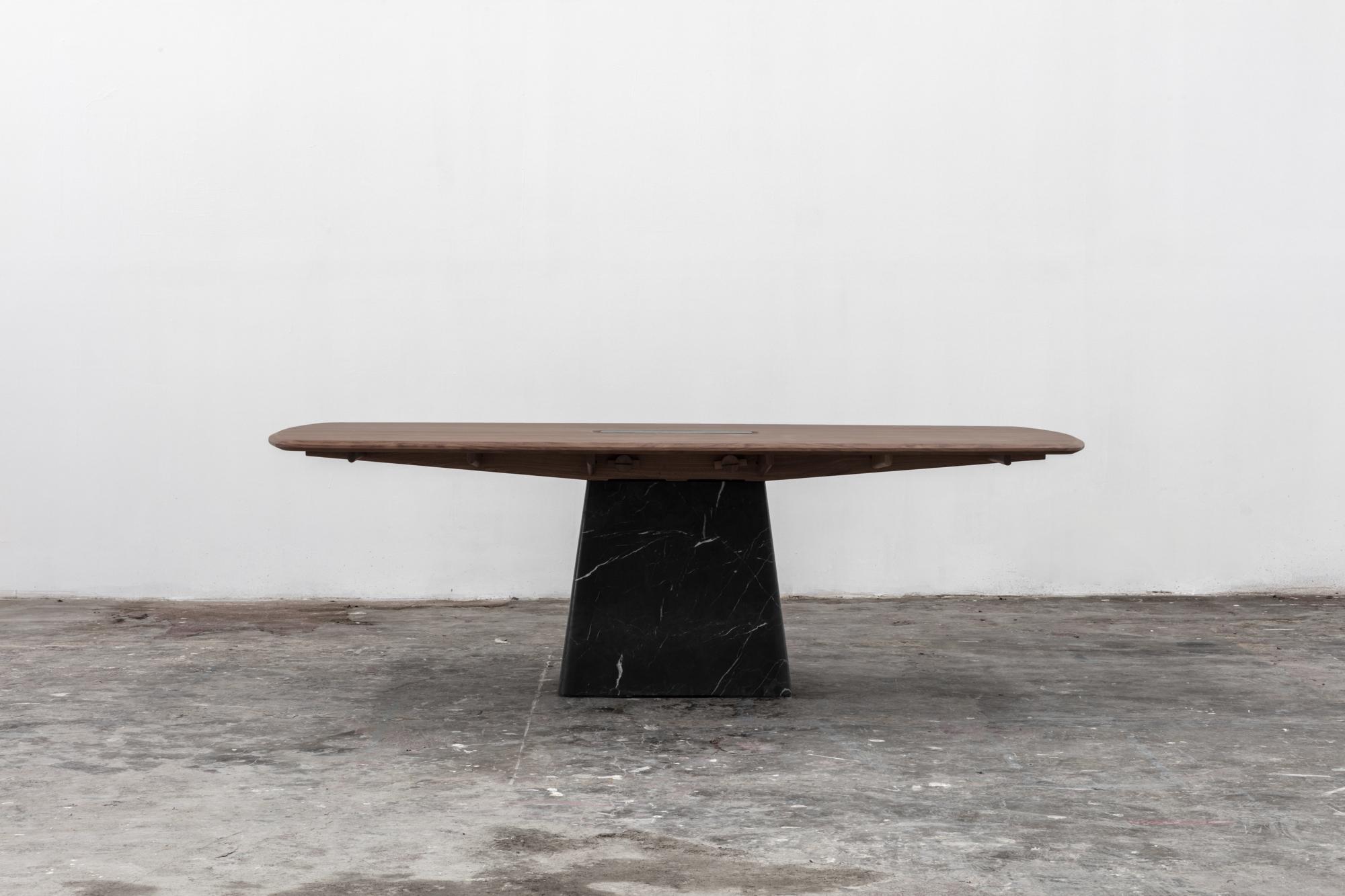 Contemporary Dolmen Dining Table For Sale