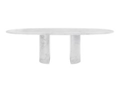 Dolmen Large Table in white Carrara marble by Giulio Cappellini for Cappellini
