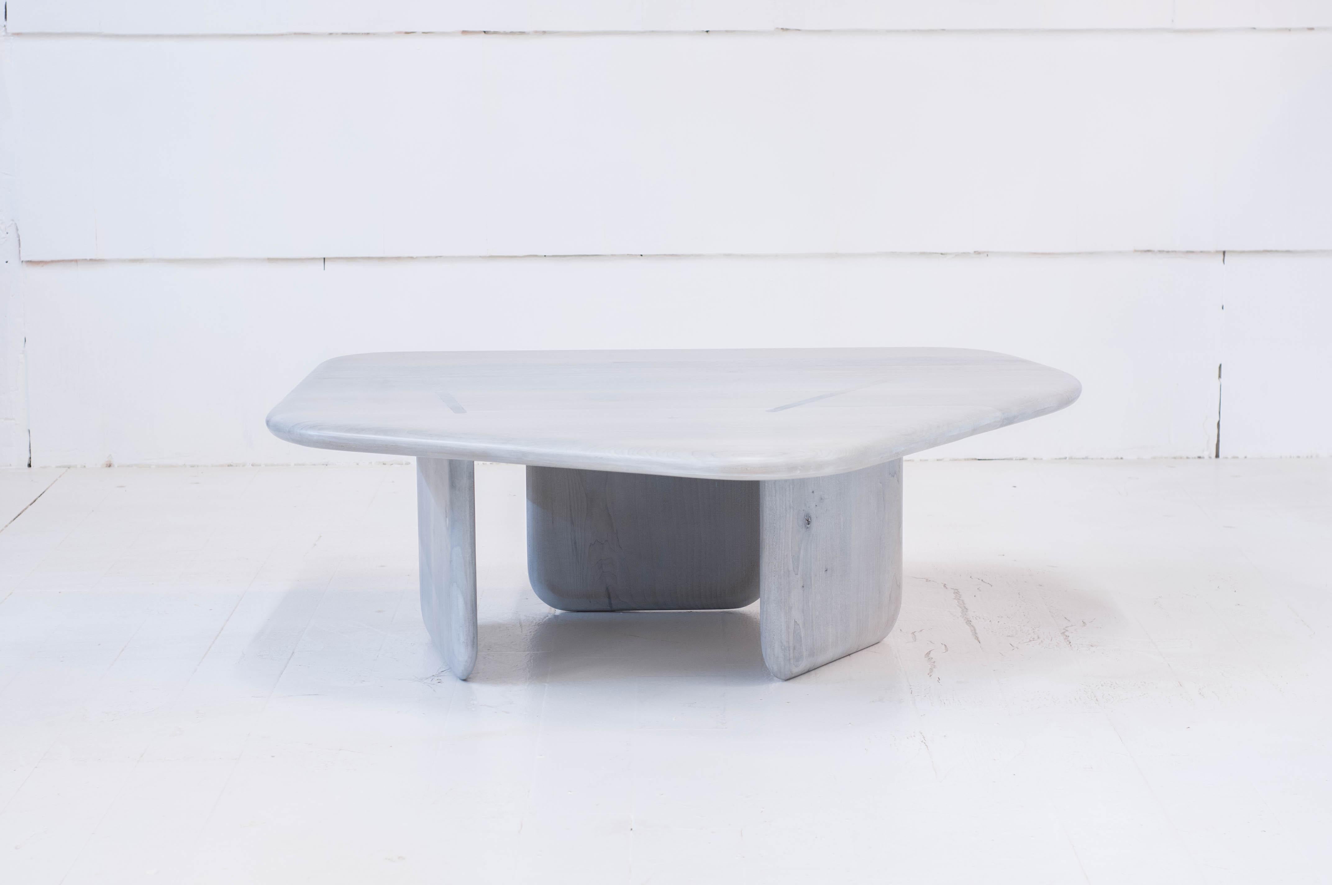 Canadian Dolmen Low Table in Stonewash Maple