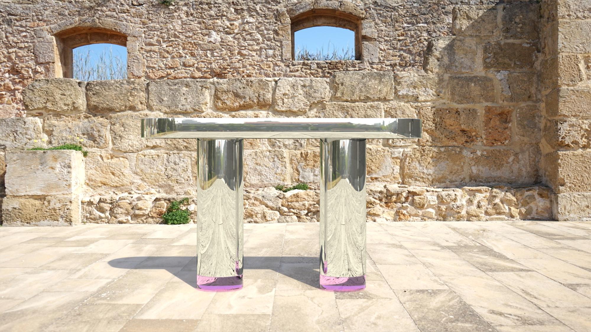 Plexiglass Dolmen Model Console Table by Studio Superego, Italy For Sale
