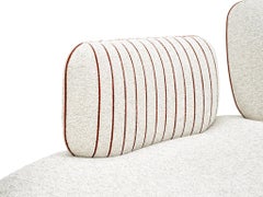 Dolmen Sofa, MDF Plinth, Leather Details