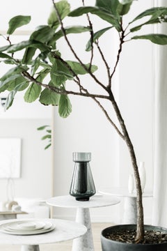 Dolmen White Marble Medium Side Table