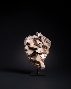 Dolomitkristalle mit glitzernder (Drusy) Oberfläche auf Matrix