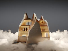 DOLOMITI, vielseitiger Schrank im architektonischen Stil, handgefertigt in Italien