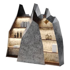 DOLOMITI, vielseitiger Schrank im architektonischen Stil, handgefertigt in Italien