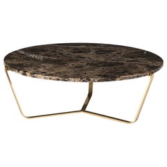 Dolomiti Emperador Marble Low Coffee Table