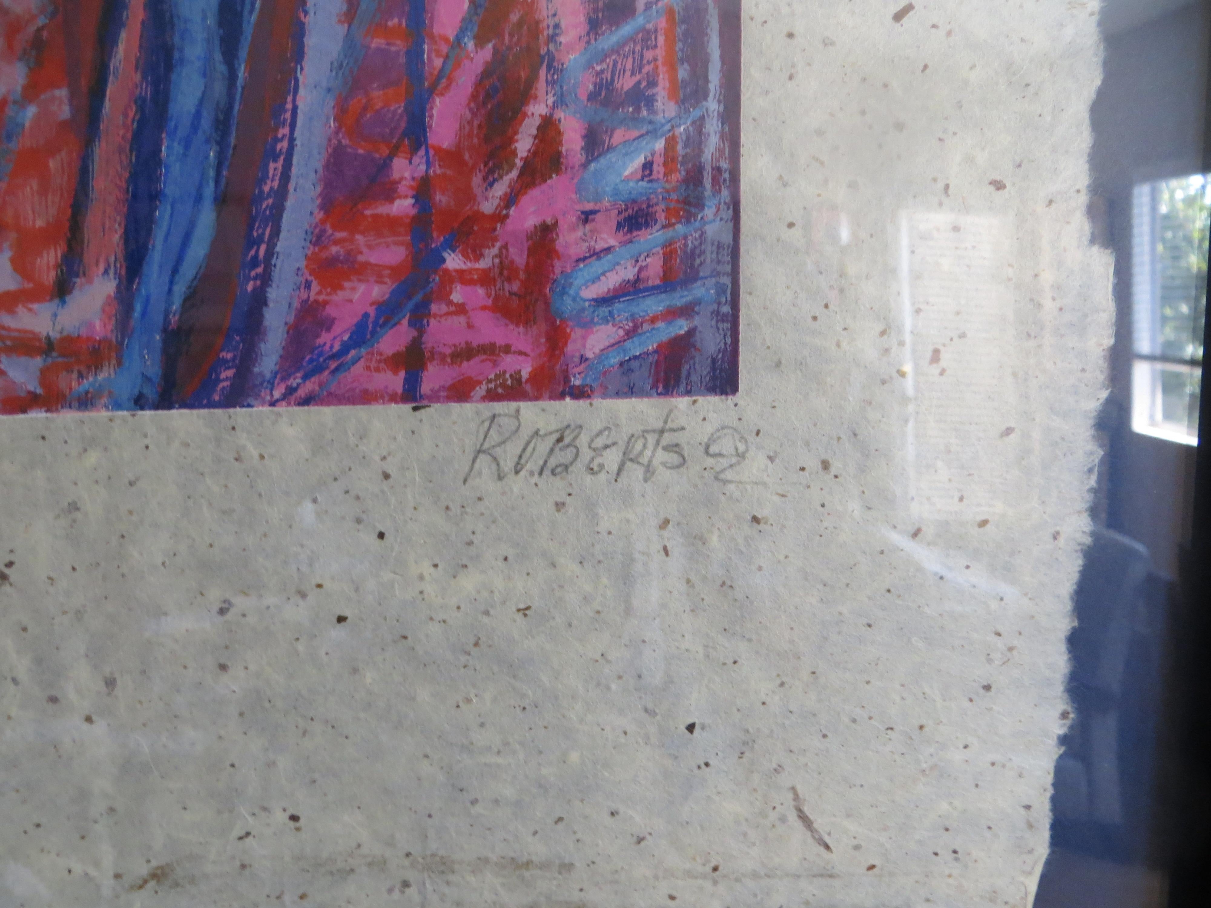 Three Native Americans Aftre Dolona Roberts litho  III / C numbered  signed For Sale 2