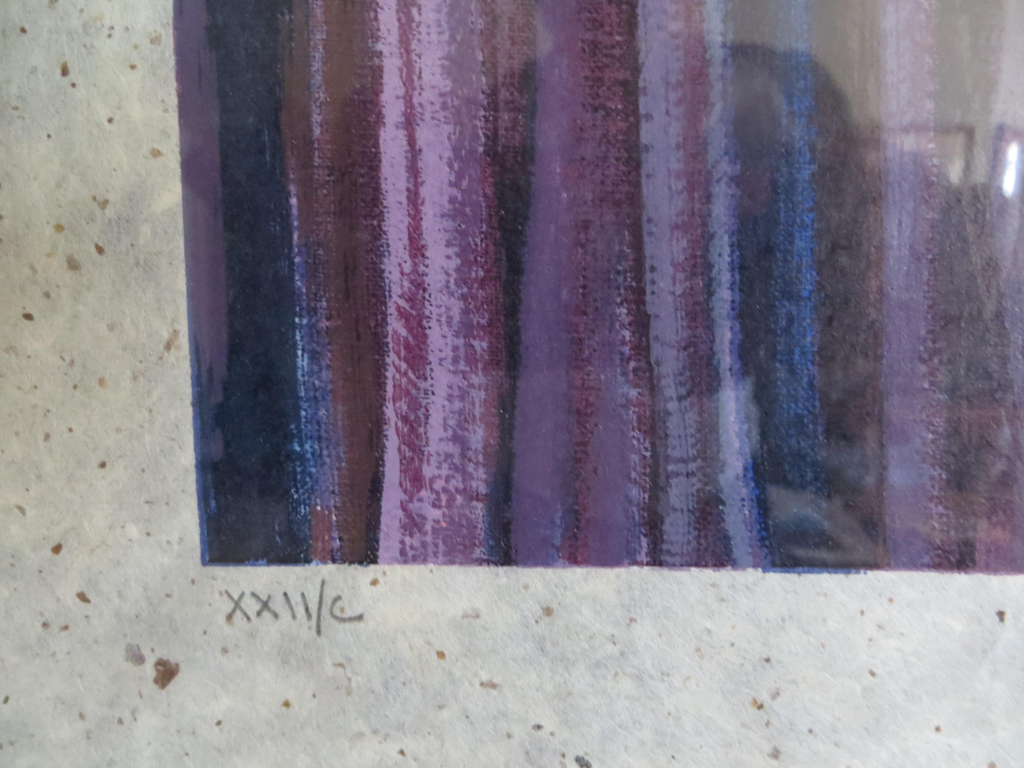 Three Native Americans Aftre Dolona Roberts litho numbered 22/ 100 signed For Sale 3