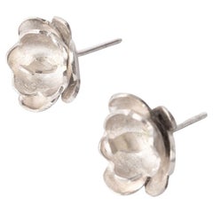Dolores Ortega, boucles d'oreilles fleurs Calafate en argent sterling