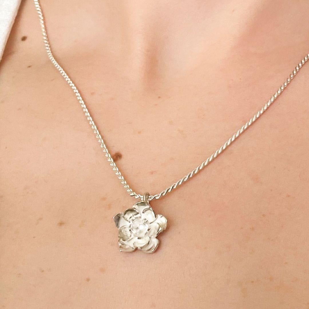 Collana con ciondolo Ortega di Dolores Ortega in argento 925 in vendita 1