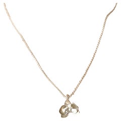 Dolores Ortega Orchid Pendant Necklace in 925 Sterling Silver