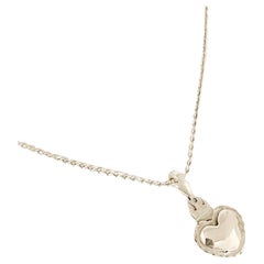 Collana con ciondolo a forma di cuore sacro in argento 925 di Dolores Ortega