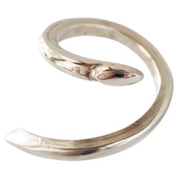 Dolores Ortega Sterling Silber Minimalistischer Schlangenring