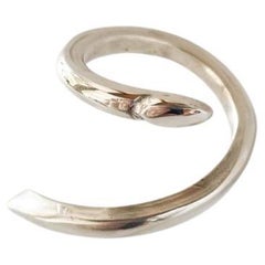 Dolores Ortega Sterling Silver Minimalist Snake Ring