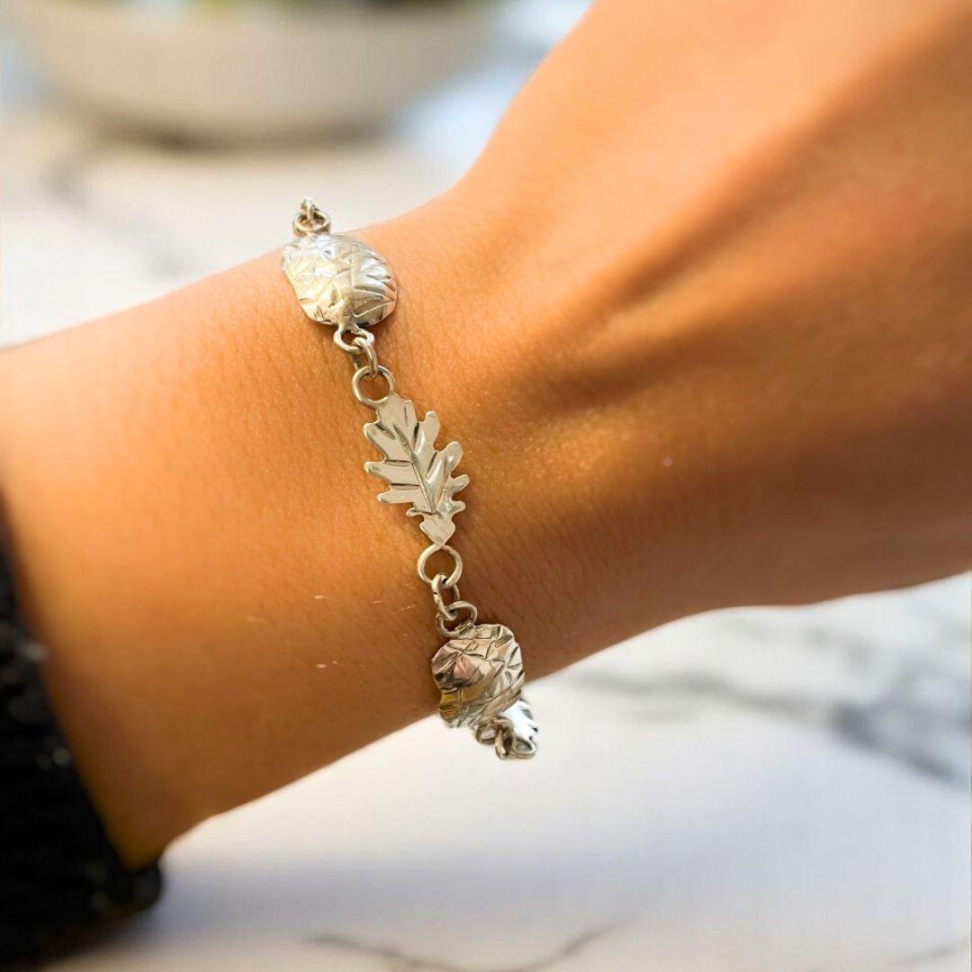 Artisan Dolores Ortega 'Symbiosis Truffles Collection' Bracelet in 925 Sterling Silver For Sale
