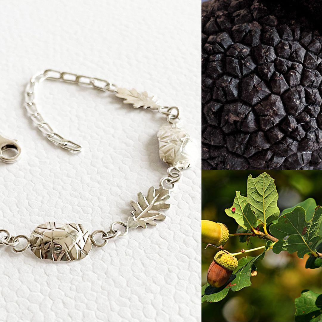 Dolores Ortega 'Symbiosis Truffles Collection' Bracelet in 925 Sterling Silver For Sale 4