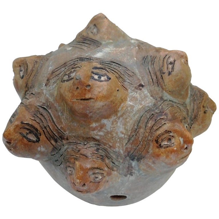 Dolores Porras Mexican Folk Art Enameled Clay Sculpture at 1stDibs