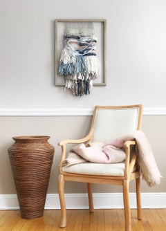 "Fairy's Crossing, " Framed Contemporary Fiber Weaving