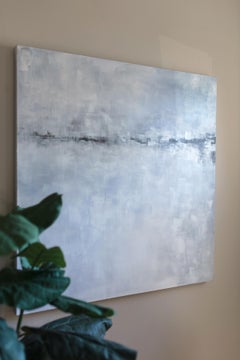 'Castles in the Sky ', Minimalist Contemporary Abstract Acrylic Painting