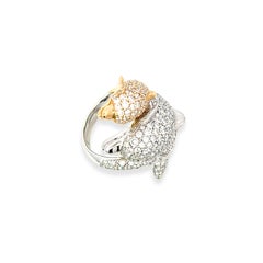 Dolphin Diamond White 18K Gold Exclusive Ring