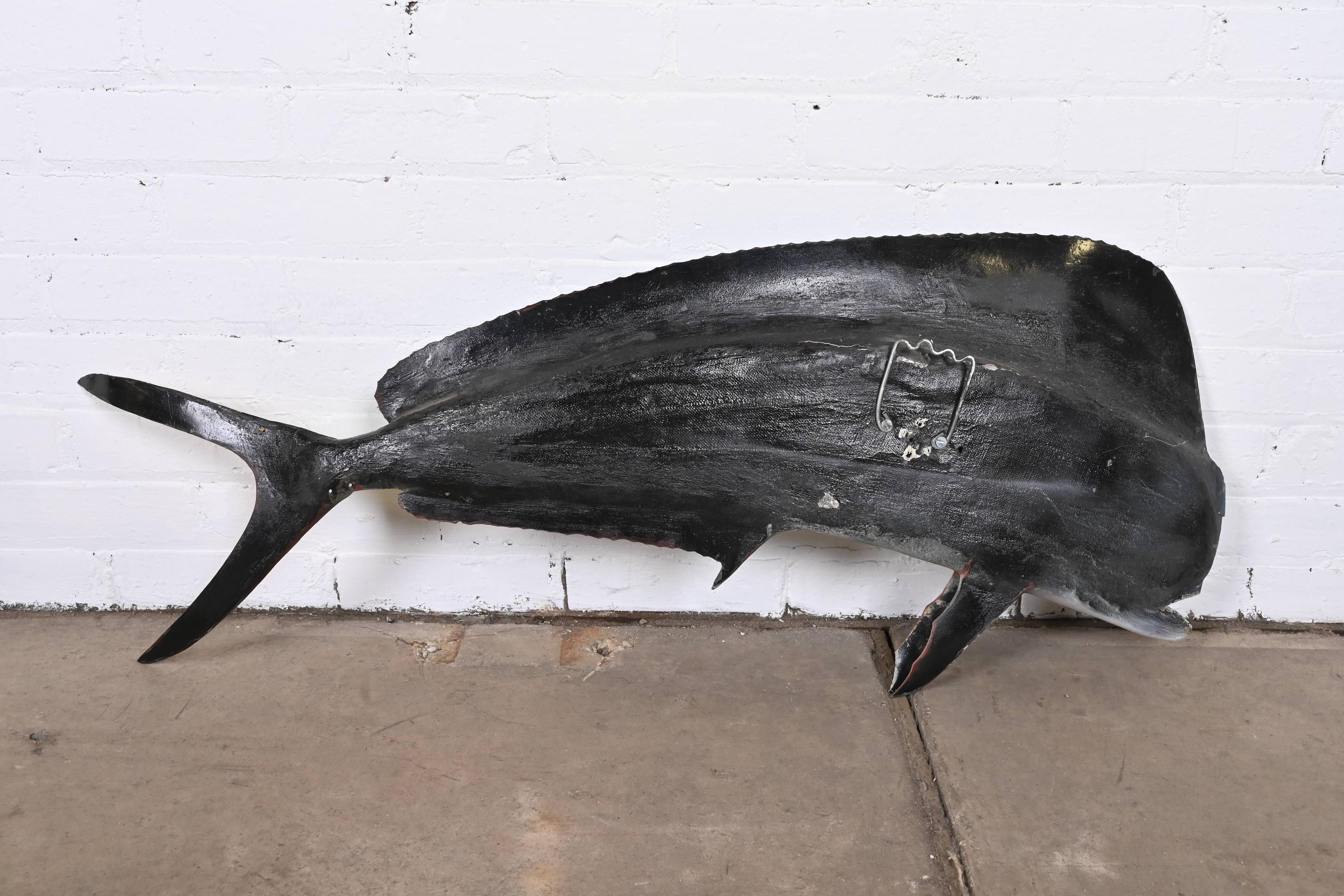 Dolphin Fish Mahi Mahi Hand-Painted Wall Hanging Statue 6