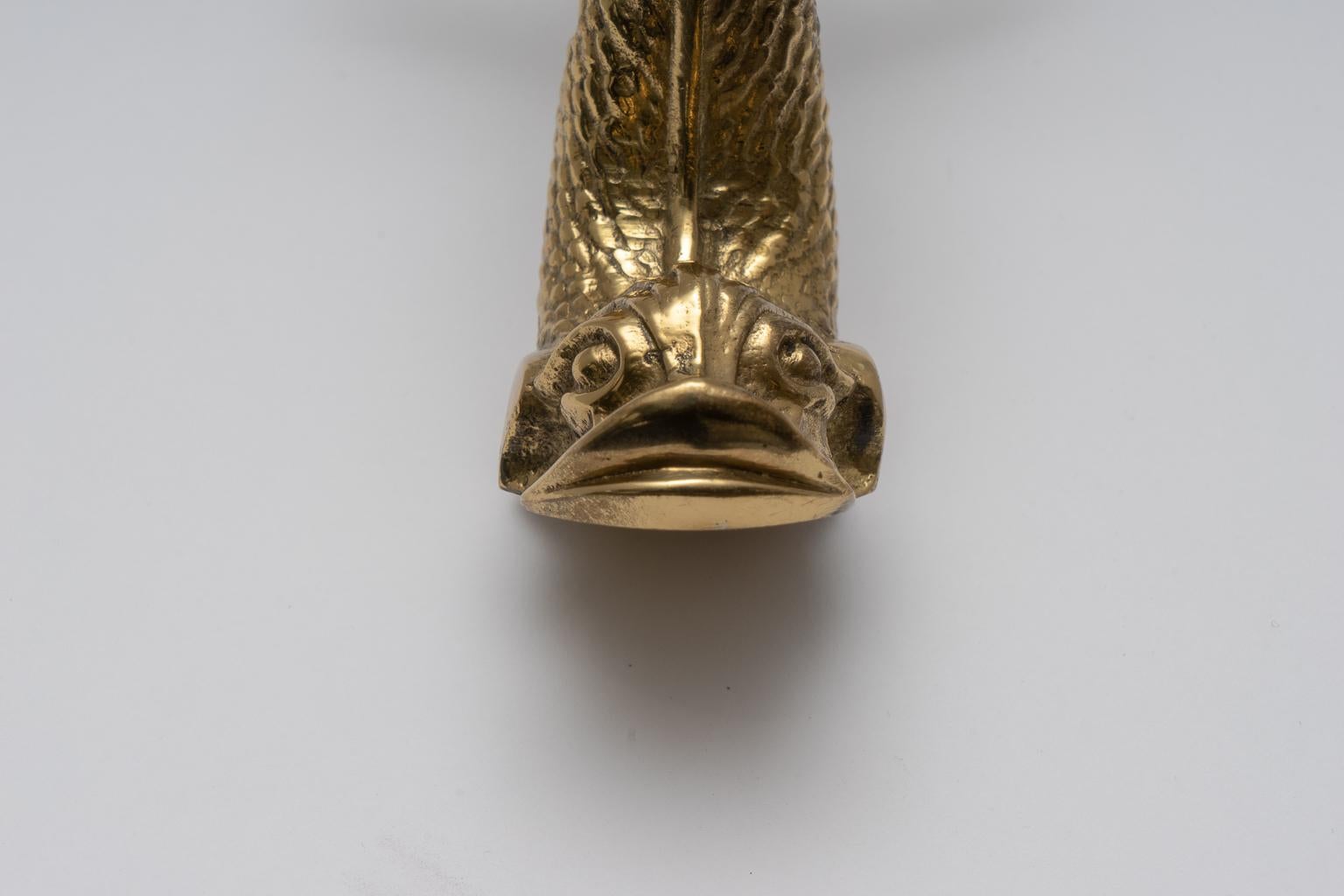 Dolphin Form Brass Door Knocker 8