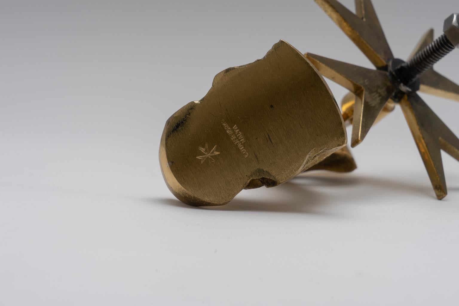 Dolphin Form Brass Door Knocker 2