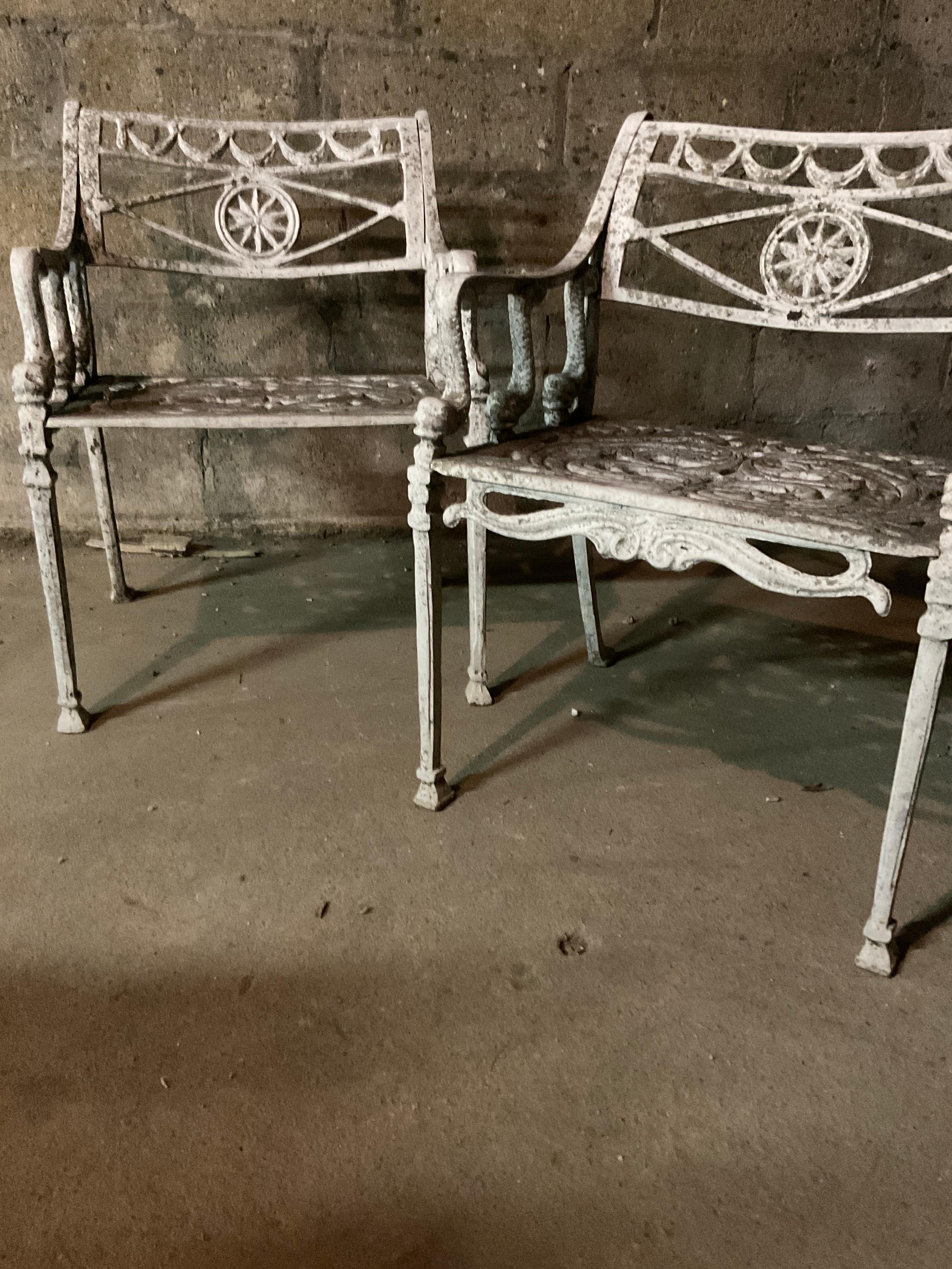 Dolphin Motif Outdoor Table And 4 Chairs For Sale 4