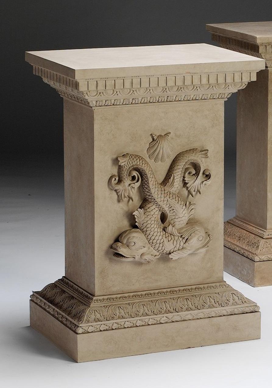 George II Dolphin Pedestal in the manner of William Kent For Sale