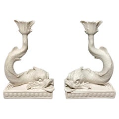 Dolphin Sconce Holders A Pair, 20th century