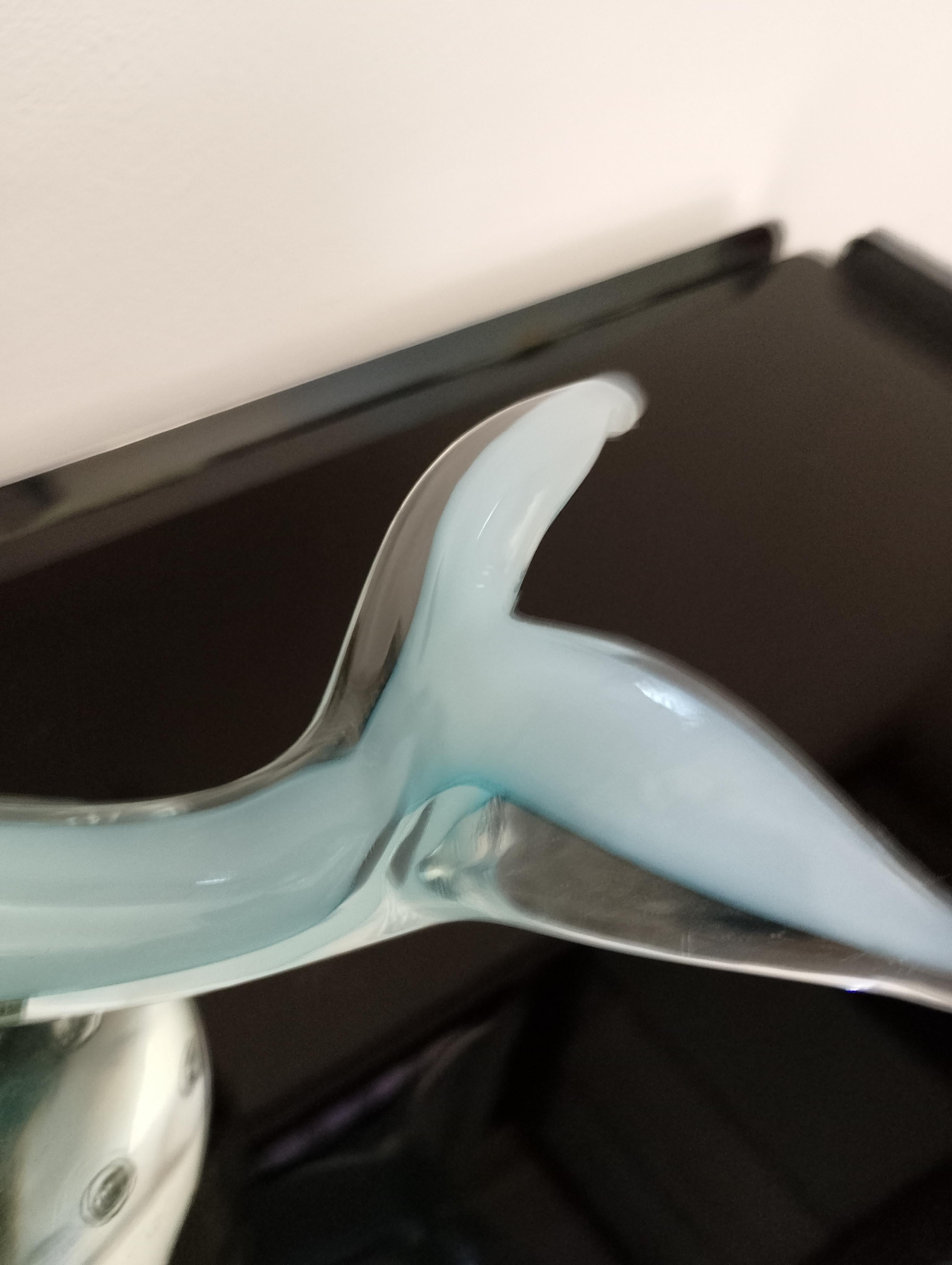 Fine XX secolo Scultura di delfino in vetro di Murano in vendita