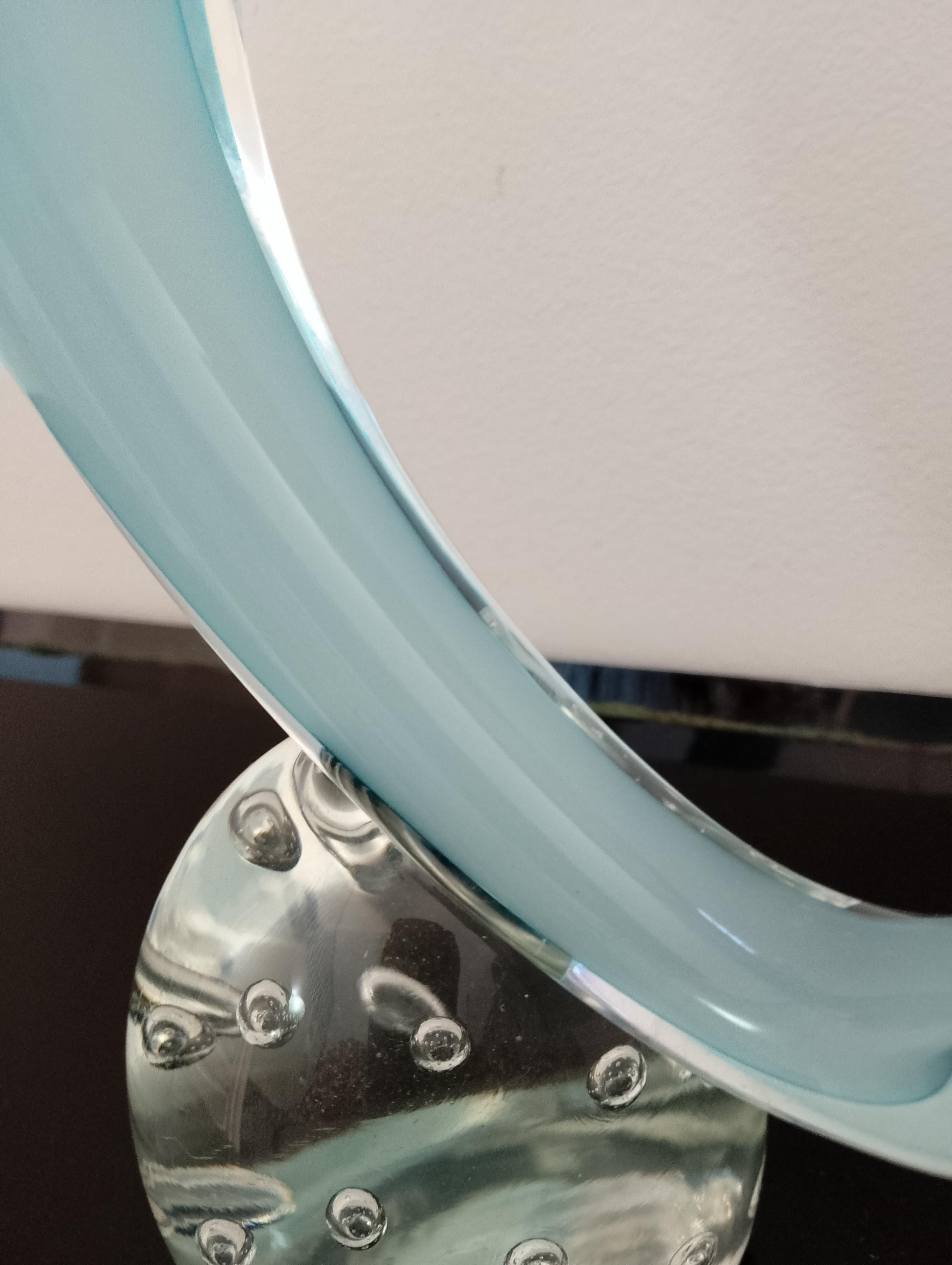 Vetro di Murano Scultura di delfino in vetro di Murano in vendita