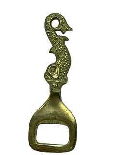 Dolphin Abridor de Botellas Vintage Metal Moderno de Mediados de Siglo Breweriana Barware