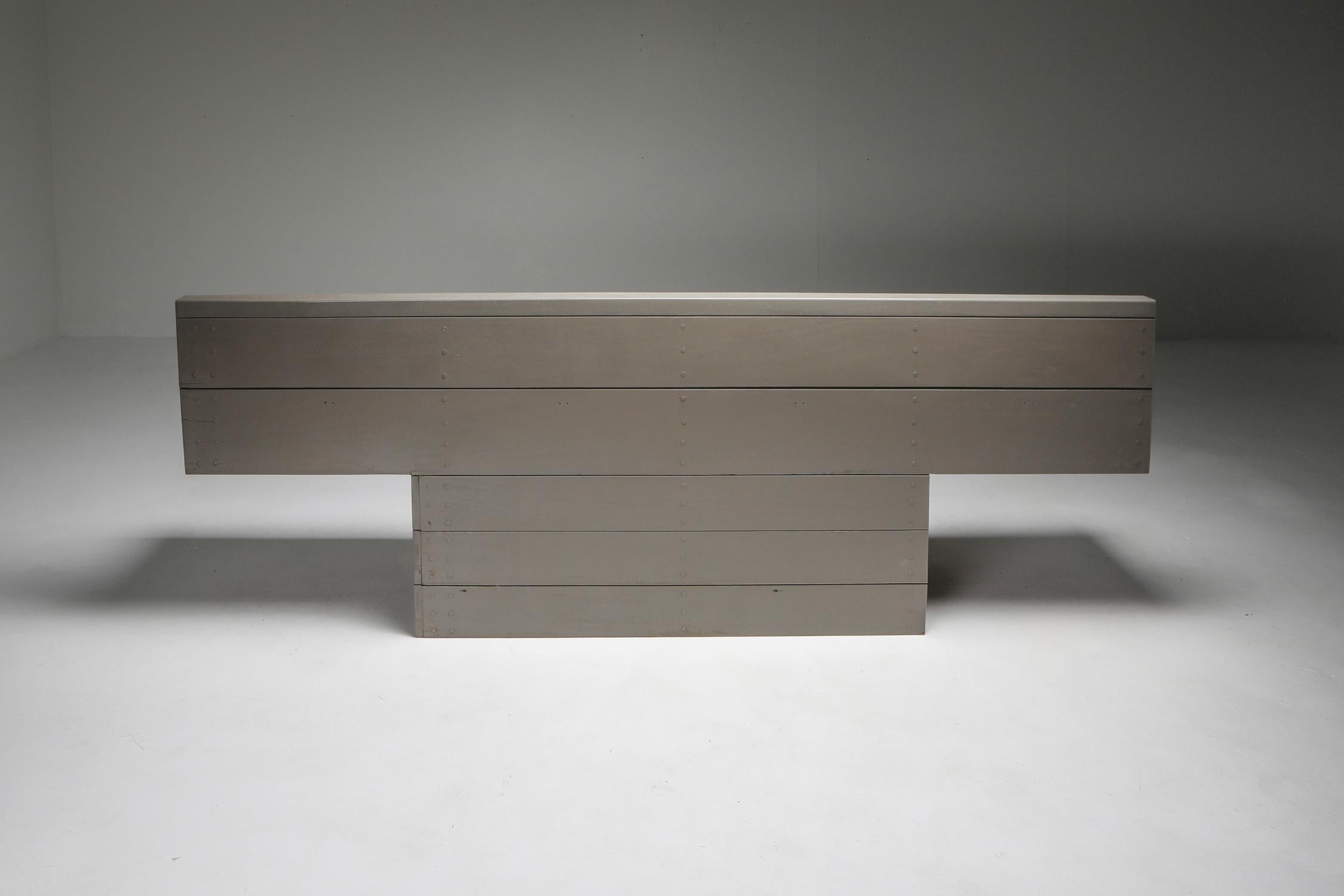 Dom Hans Van Der Laan Bench, Bossche School, Dutch Design, 1960s 2