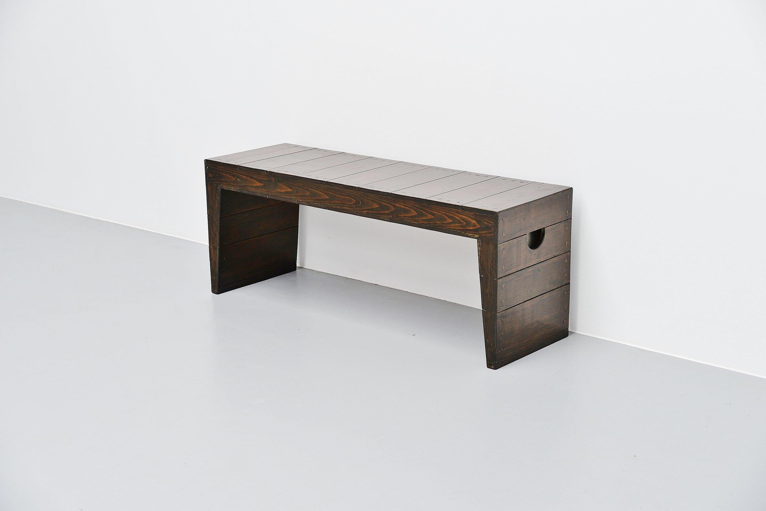 Mid-Century Modern Dom Hans van der Laan Bench for Private House Rosmalen, 1973