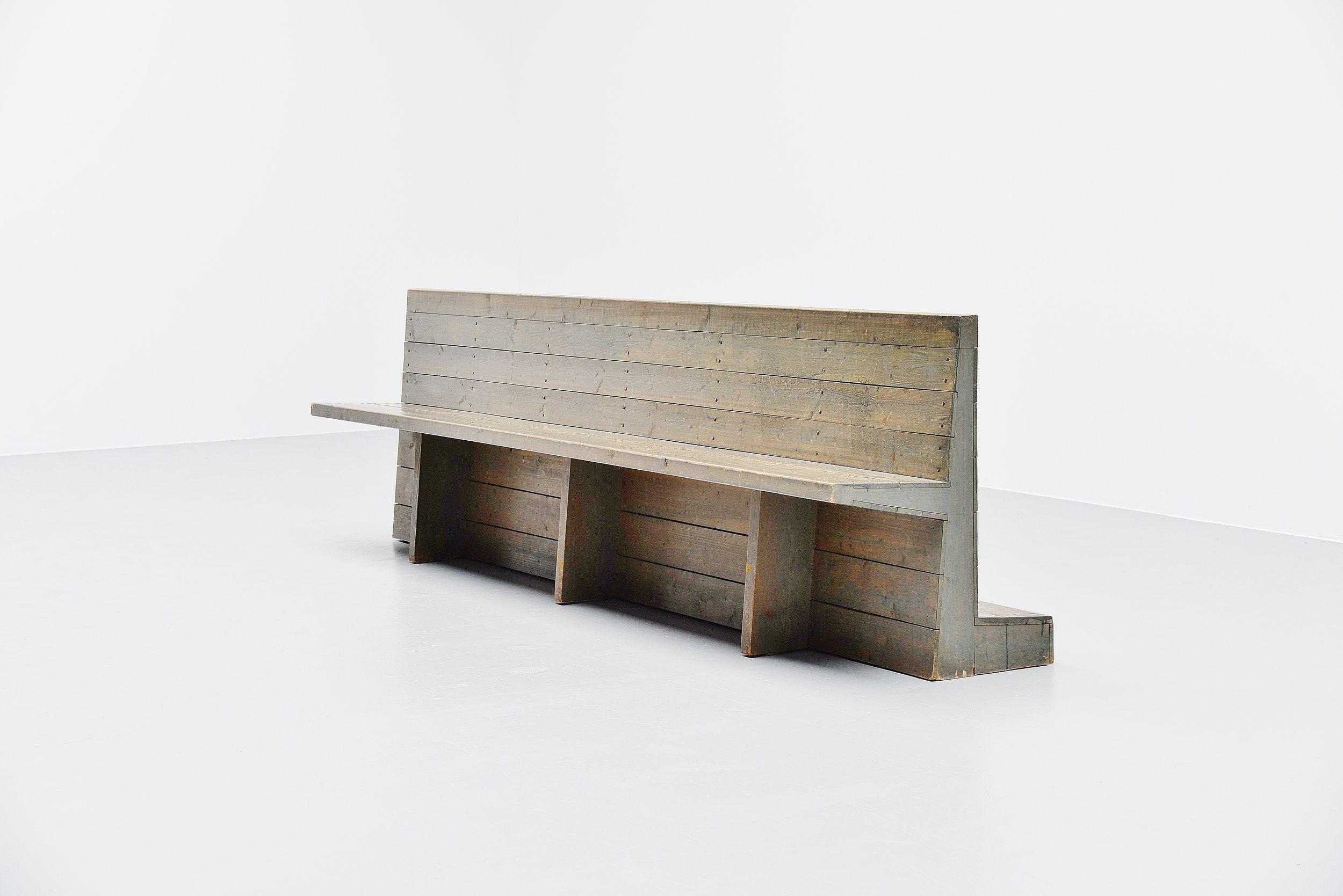 Mid-Century Modern Dom Hans van der Laan Bench for Sint-Willibrorduskerk Almelo, 1964