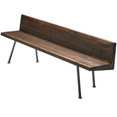 Dom Hans van der Laan Bench in Lacquered Pine with Copper Nails